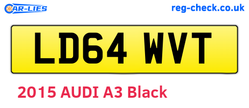 LD64WVT are the vehicle registration plates.