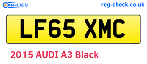 LF65XMC are the vehicle registration plates.