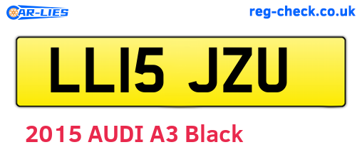 LL15JZU are the vehicle registration plates.