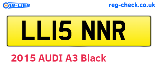 LL15NNR are the vehicle registration plates.