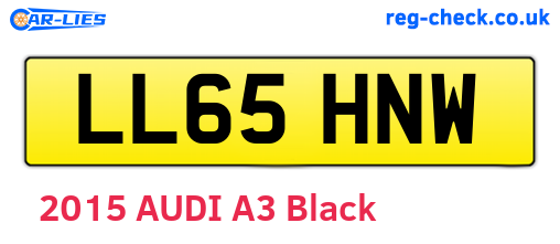 LL65HNW are the vehicle registration plates.