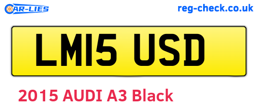 LM15USD are the vehicle registration plates.
