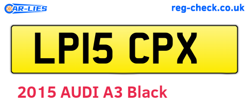 LP15CPX are the vehicle registration plates.