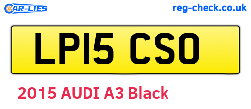 LP15CSO are the vehicle registration plates.