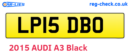 LP15DBO are the vehicle registration plates.