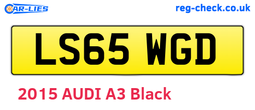 LS65WGD are the vehicle registration plates.