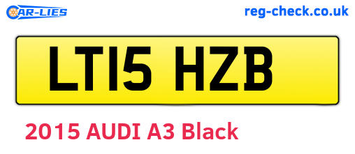 LT15HZB are the vehicle registration plates.