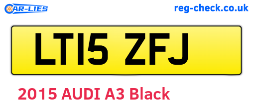 LT15ZFJ are the vehicle registration plates.