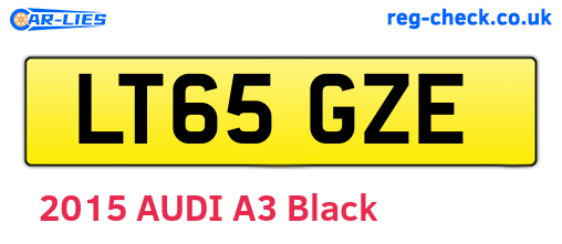 LT65GZE are the vehicle registration plates.
