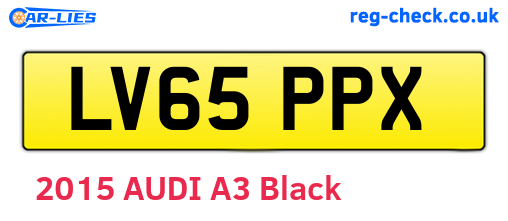LV65PPX are the vehicle registration plates.
