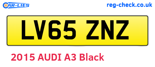 LV65ZNZ are the vehicle registration plates.
