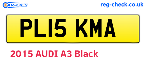 PL15KMA are the vehicle registration plates.