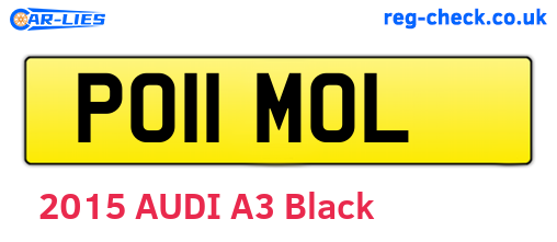 PO11MOL are the vehicle registration plates.