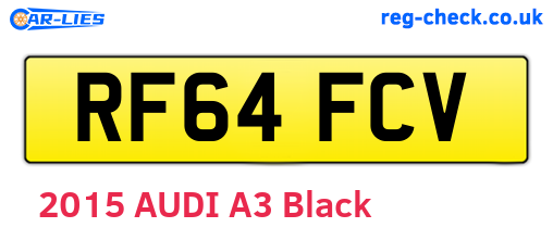 RF64FCV are the vehicle registration plates.