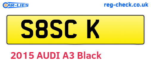 S8SCK are the vehicle registration plates.