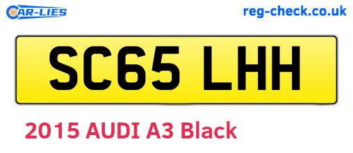 SC65LHH are the vehicle registration plates.
