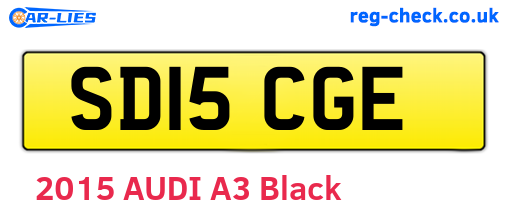 SD15CGE are the vehicle registration plates.