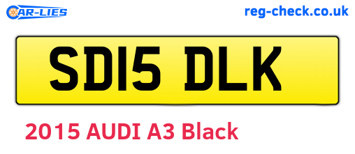 SD15DLK are the vehicle registration plates.