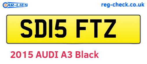 SD15FTZ are the vehicle registration plates.