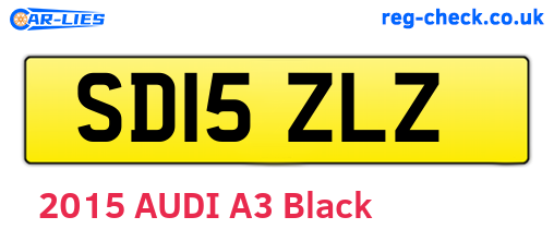 SD15ZLZ are the vehicle registration plates.