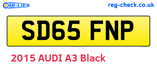 SD65FNP are the vehicle registration plates.