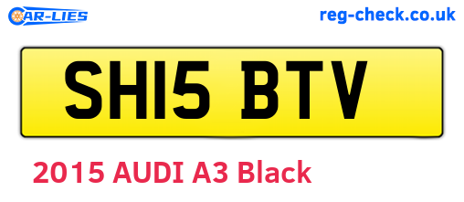 SH15BTV are the vehicle registration plates.