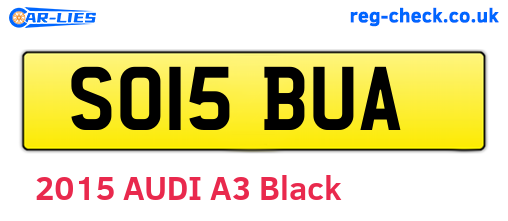 SO15BUA are the vehicle registration plates.