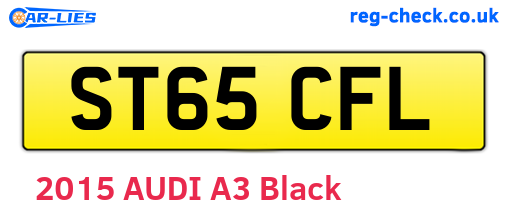ST65CFL are the vehicle registration plates.