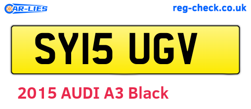 SY15UGV are the vehicle registration plates.