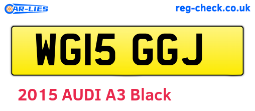 WG15GGJ are the vehicle registration plates.