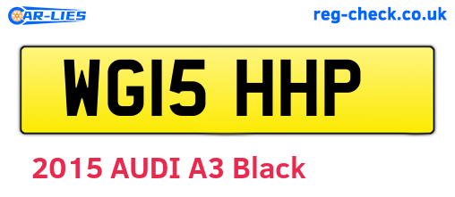 WG15HHP are the vehicle registration plates.