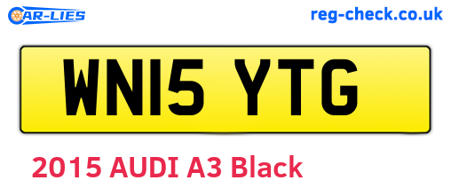 WN15YTG are the vehicle registration plates.