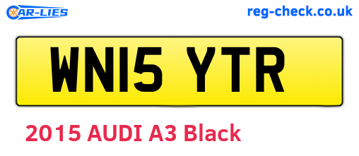 WN15YTR are the vehicle registration plates.