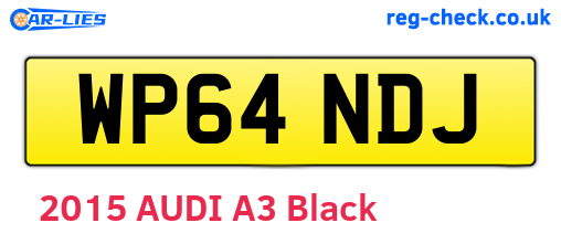 WP64NDJ are the vehicle registration plates.