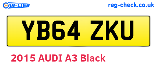 YB64ZKU are the vehicle registration plates.