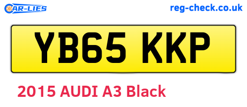 YB65KKP are the vehicle registration plates.