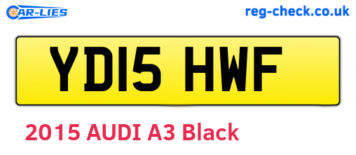 YD15HWF are the vehicle registration plates.