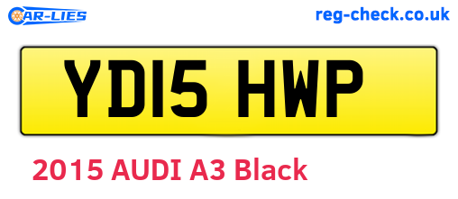 YD15HWP are the vehicle registration plates.