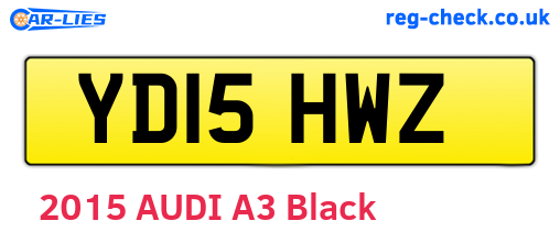 YD15HWZ are the vehicle registration plates.