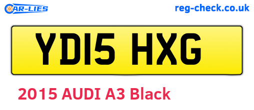 YD15HXG are the vehicle registration plates.