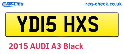 YD15HXS are the vehicle registration plates.