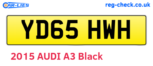 YD65HWH are the vehicle registration plates.