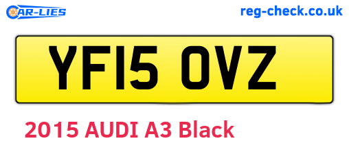 YF15OVZ are the vehicle registration plates.