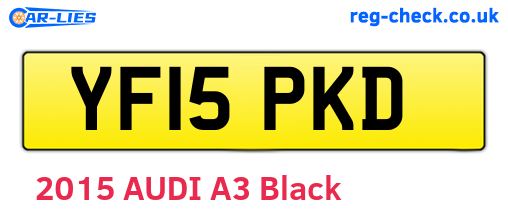 YF15PKD are the vehicle registration plates.