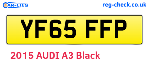 YF65FFP are the vehicle registration plates.