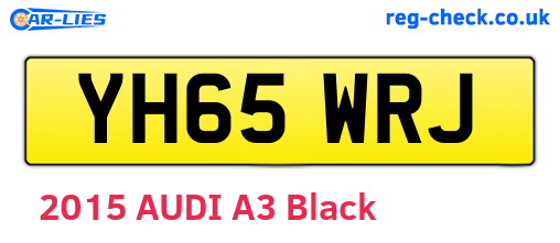 YH65WRJ are the vehicle registration plates.