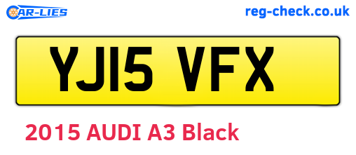 YJ15VFX are the vehicle registration plates.