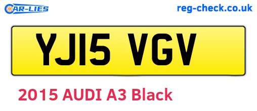 YJ15VGV are the vehicle registration plates.