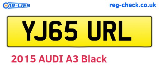 YJ65URL are the vehicle registration plates.