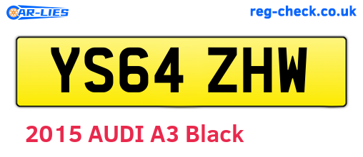 YS64ZHW are the vehicle registration plates.